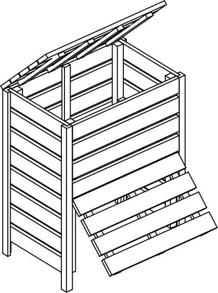 Compostador Huerto Jardín 310 Lts - Geociclos