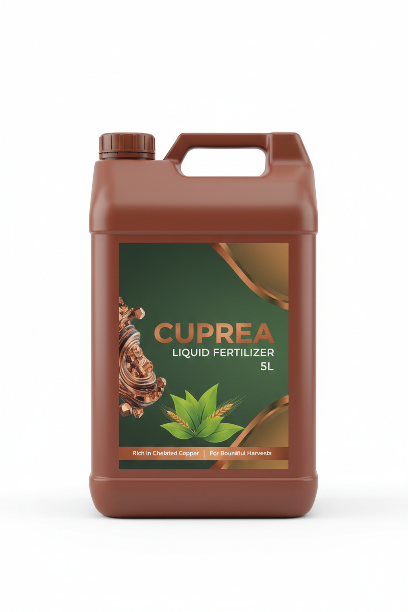 Fertilizante de cobre complejado Cuprea en garrafa de 5 litros