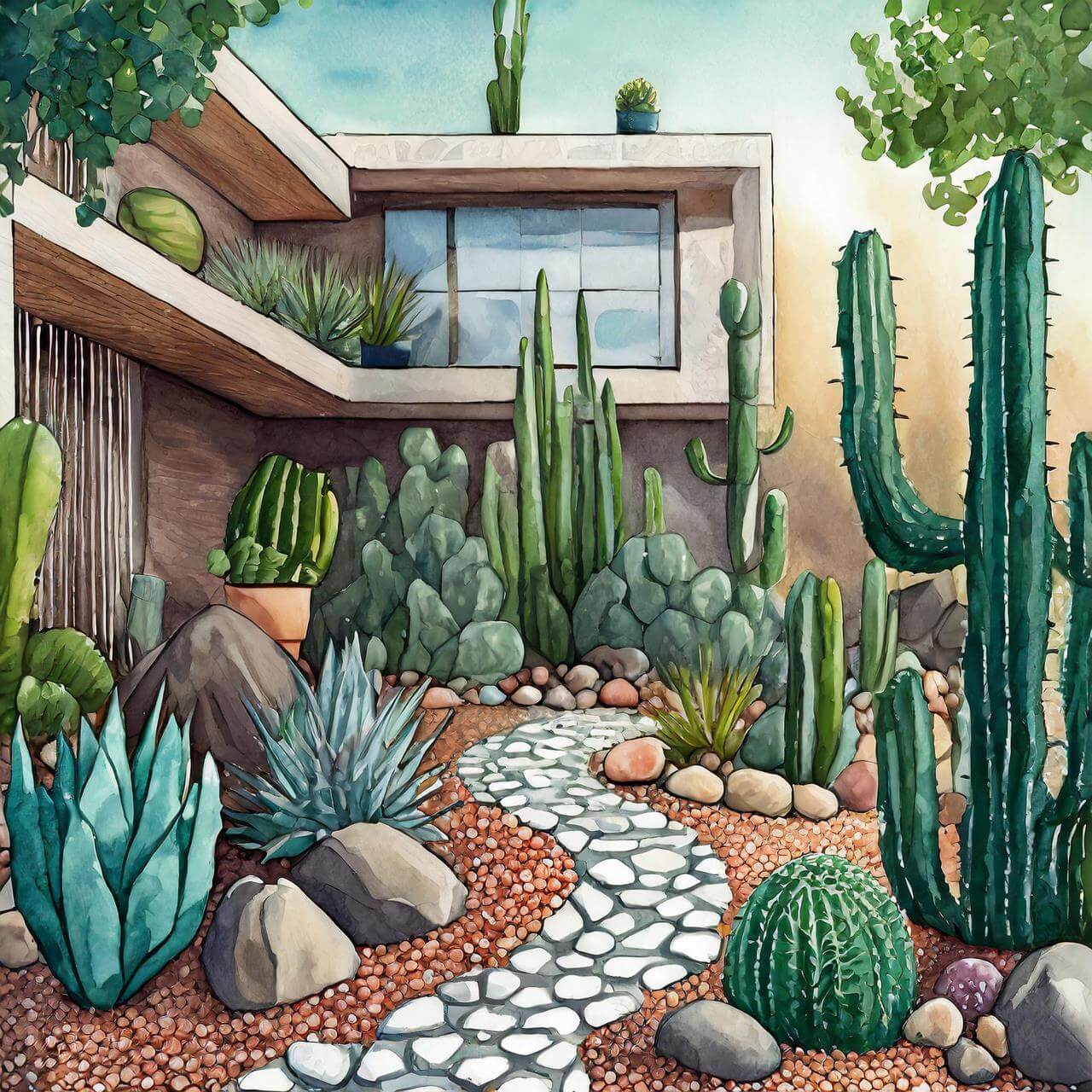 ¿Qué poner debajo de las piedras del jardín?