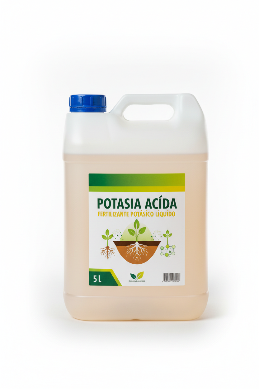 Fertilizante de potasio Potasia Acida en garrafa de 5 litros