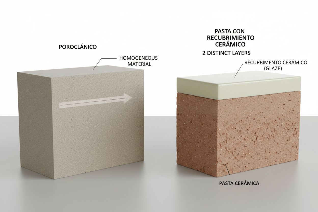 Baldosas, tipos de materiales