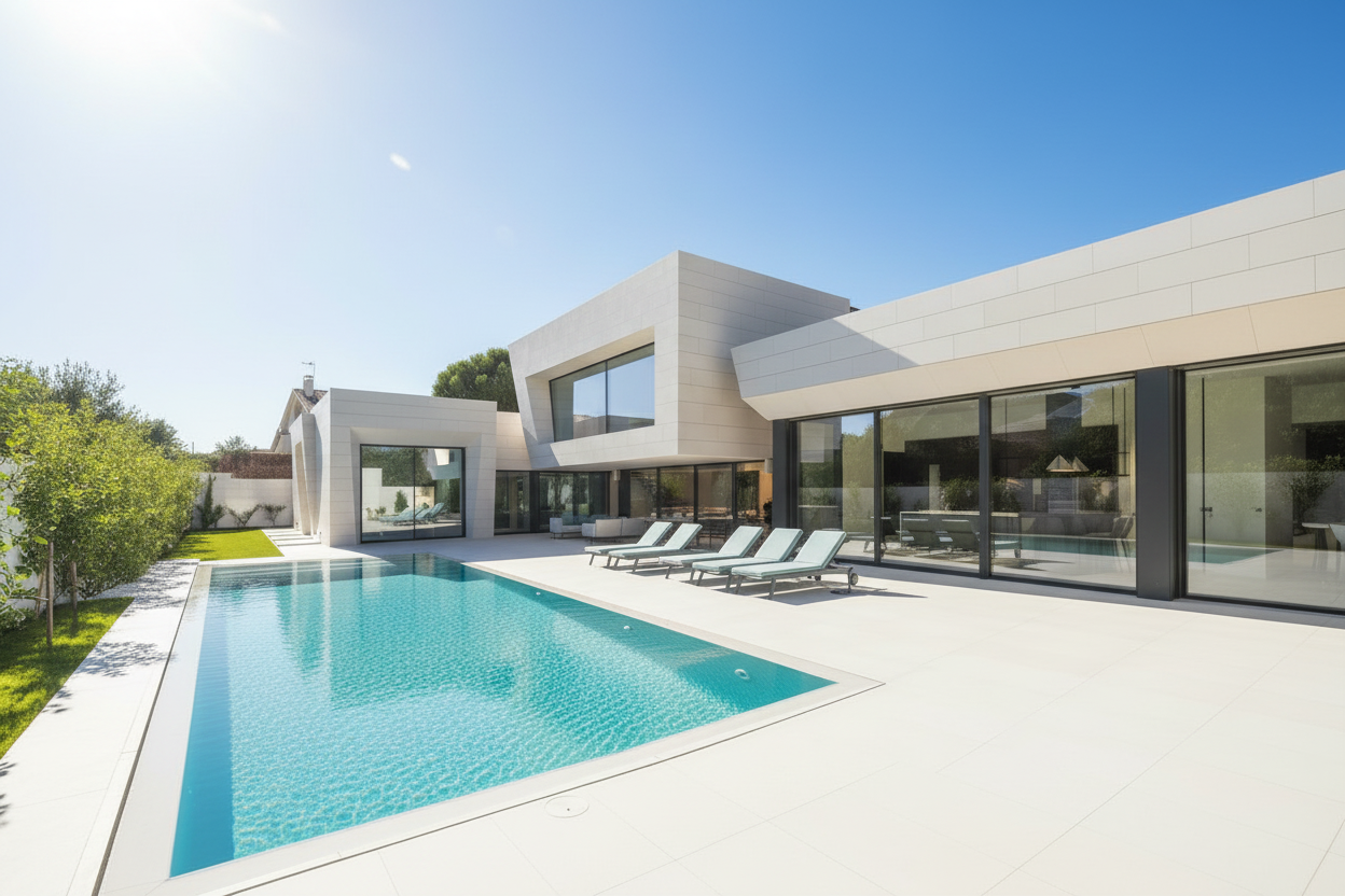 Losas baldosas para piscinas