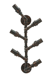 Portabotellas de pared manhattan 6 plazas cm 27x15x55