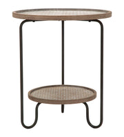 Mesa arex 2 estantes cm ø 48x54,5