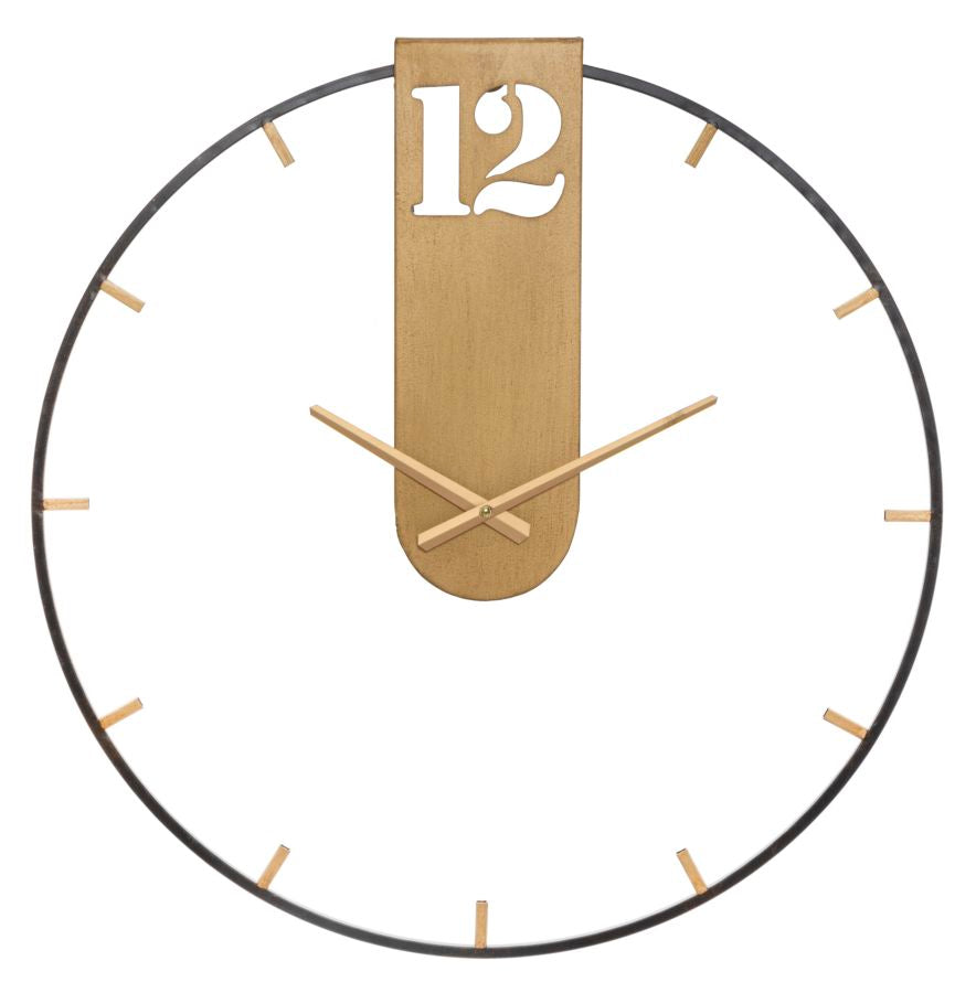 Reloj de pared dorado cm ø 60x4,5