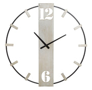 Reloj de pared plateado cm 61x4,5x63