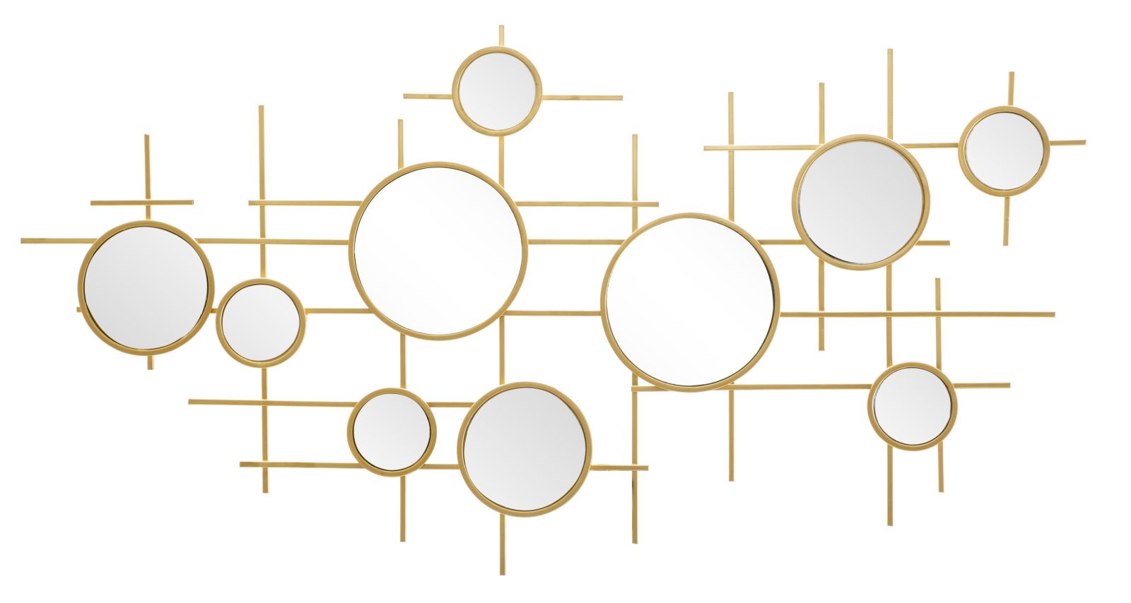Espejo de pared gloxy cm 117x4,5x61 (espejo cm ø 18-13-8)