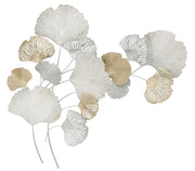 Panel de pared de hierro plateado cm 85,5x10x113