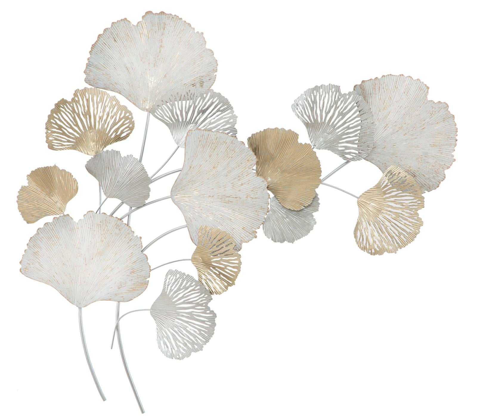 Panel de pared de hierro plateado cm 85,5x10x113