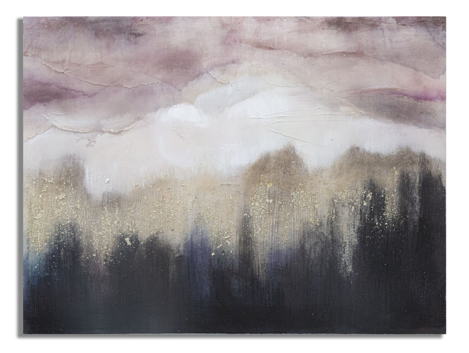 Pintura de pared montaña rosa cm 80x2,7x60