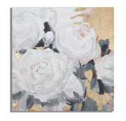 Cuadro mural hecho a mano flor blanca -a- cm 90x3,7x90
