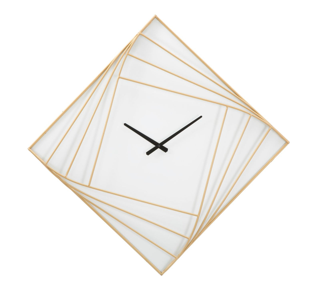 Reloj de pared línea dorada cm cm 85x6x85