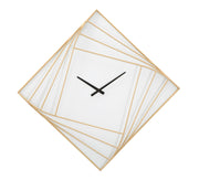 Reloj de pared línea dorada cm cm 85x6x85