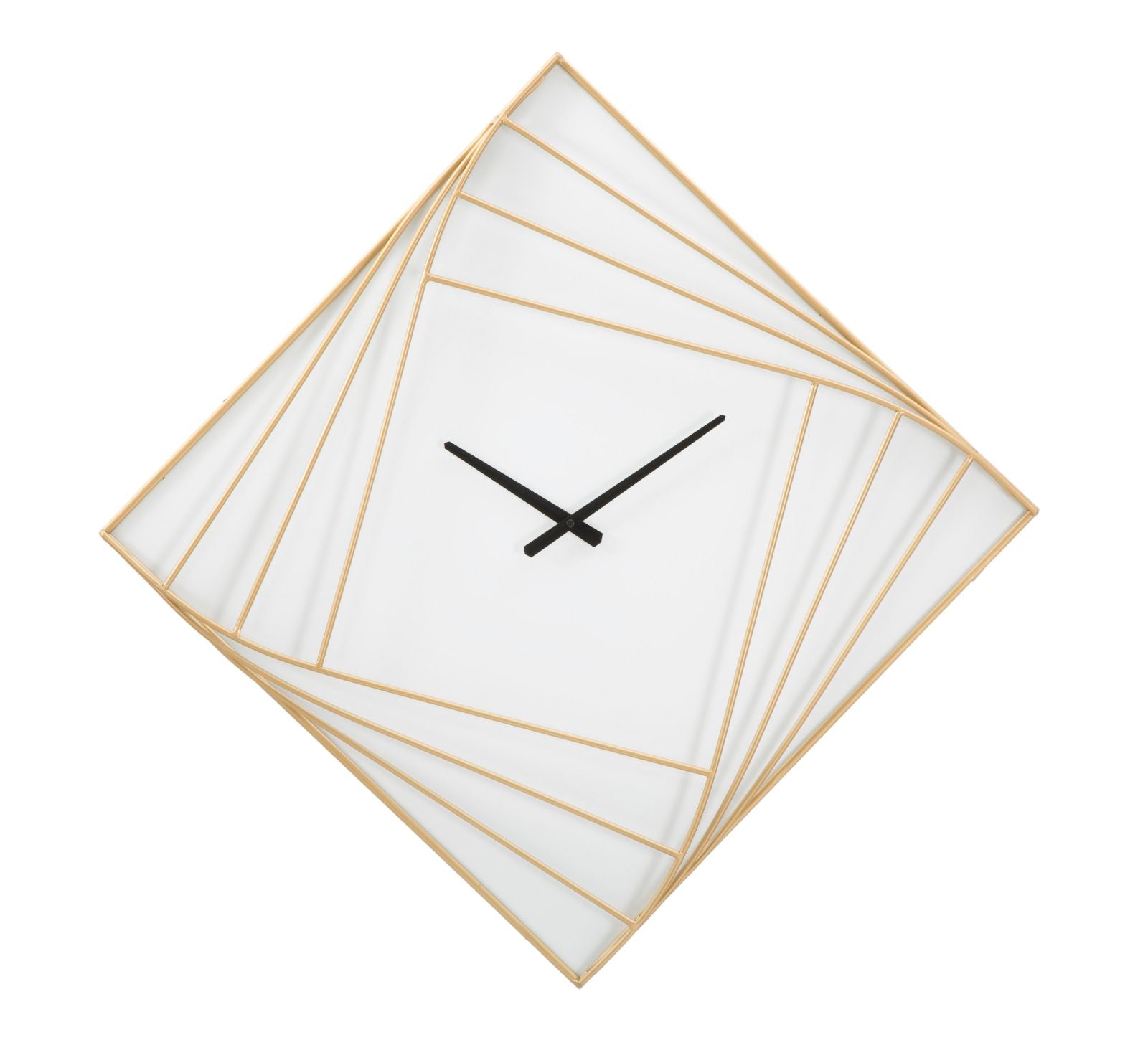 Reloj de pared línea dorada cm cm 85x6x85
