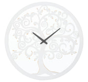 Reloj de pared árbol blanco cm ø 55x4,5