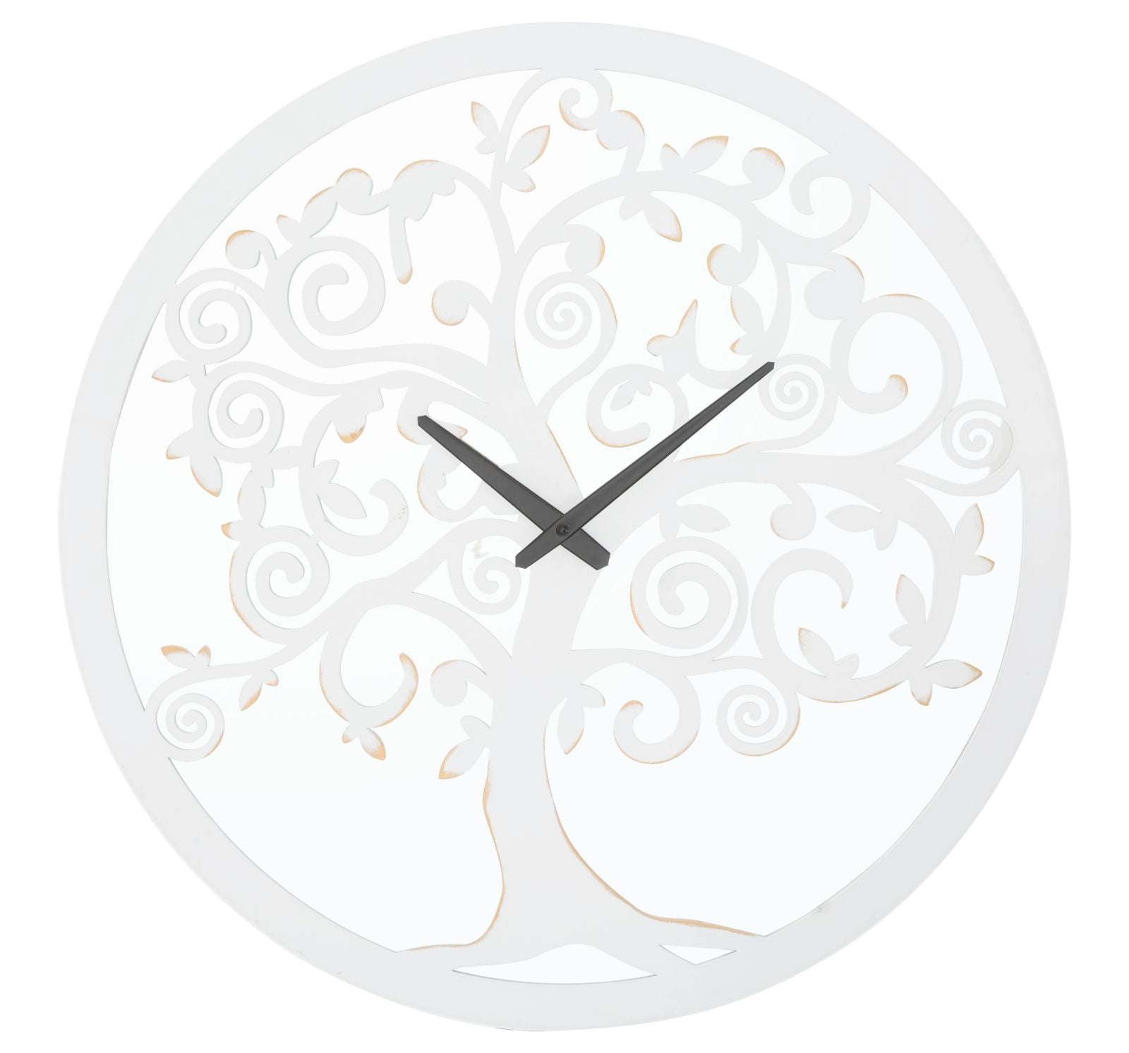 Reloj de pared árbol blanco cm ø 55x4,5