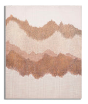 Cuadro mural hecho a mano marrón cm 80x3,7x100