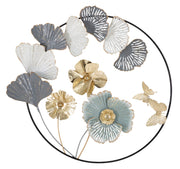 Panel de hierro de pared campur redondo cm 78,5x5x74