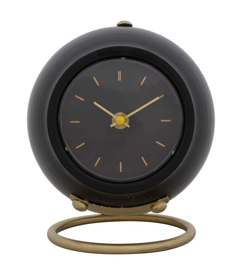 Reloj de mesa bola negro cm 16x13x19