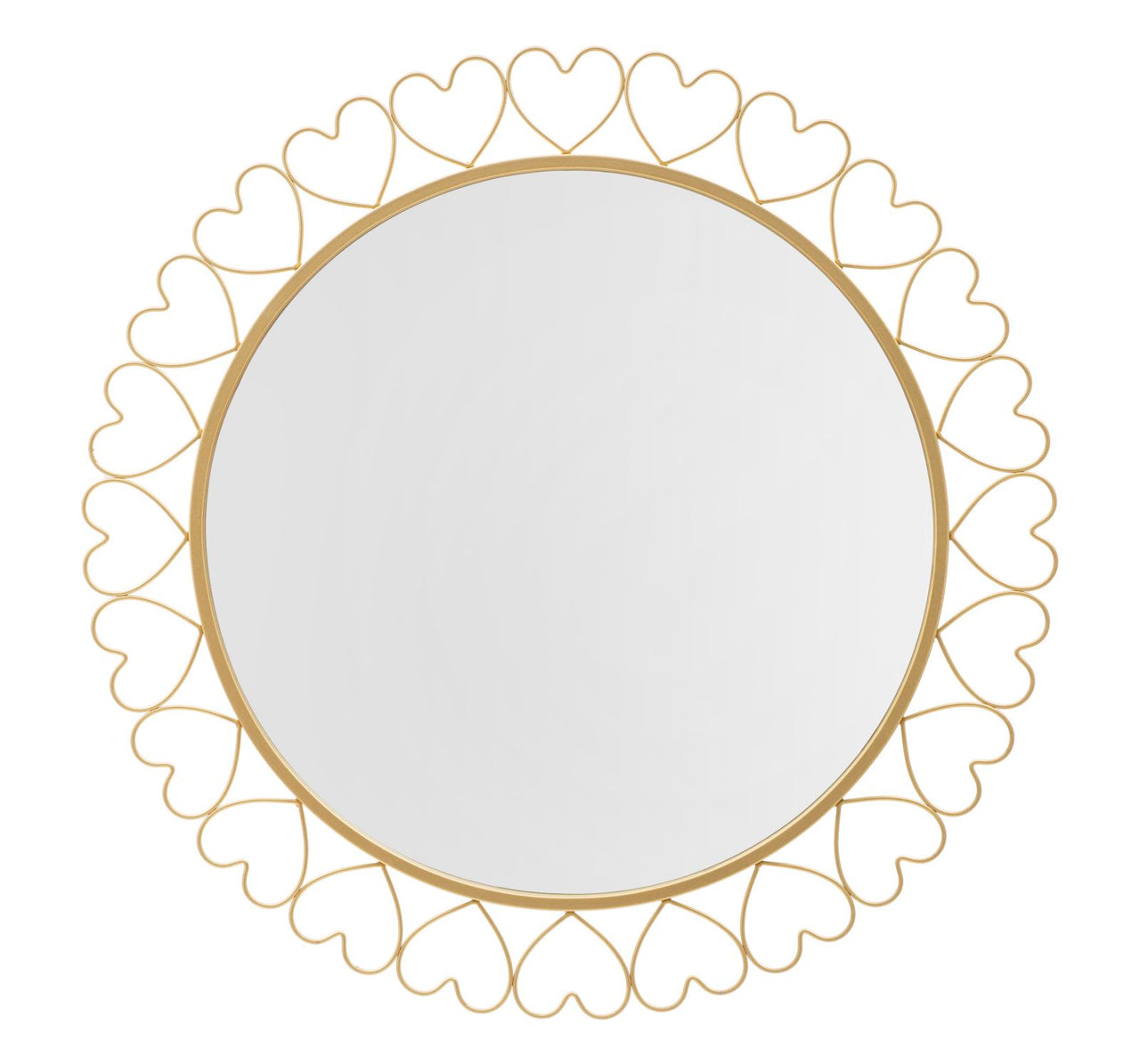 Espejo de pared corazones cm ø 80x2,5