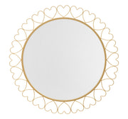 Espejo de pared corazones cm ø 80x2,5