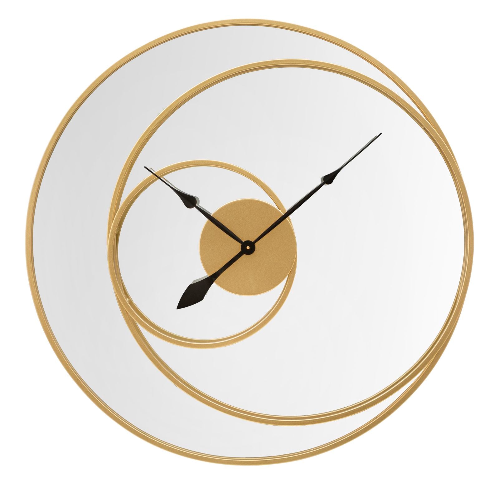 Espejo de pared con reloj cm ø 90x5,5