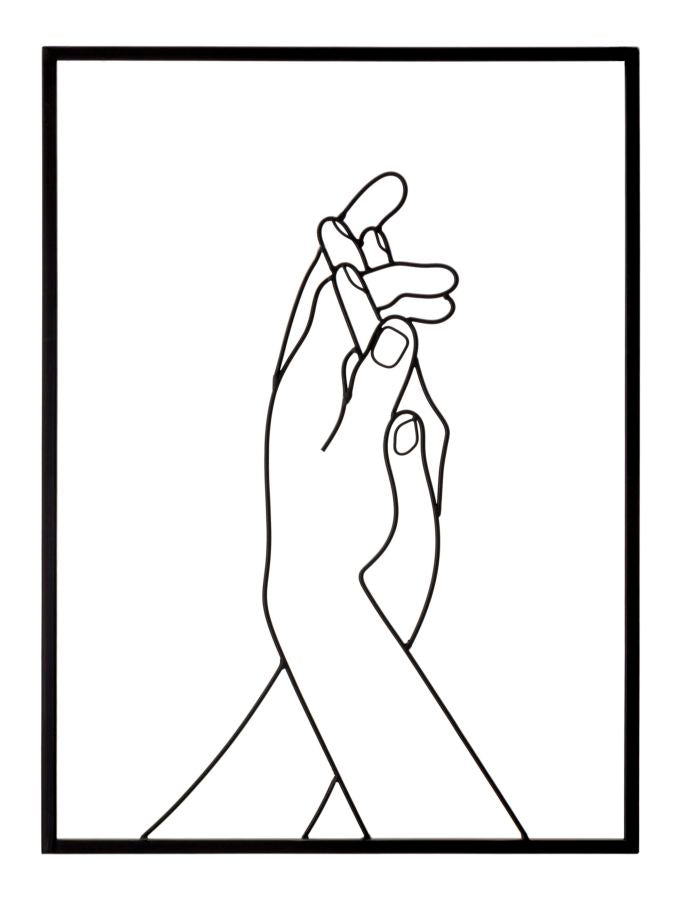 Decoración de pared simplemente manos cm 40x1x55