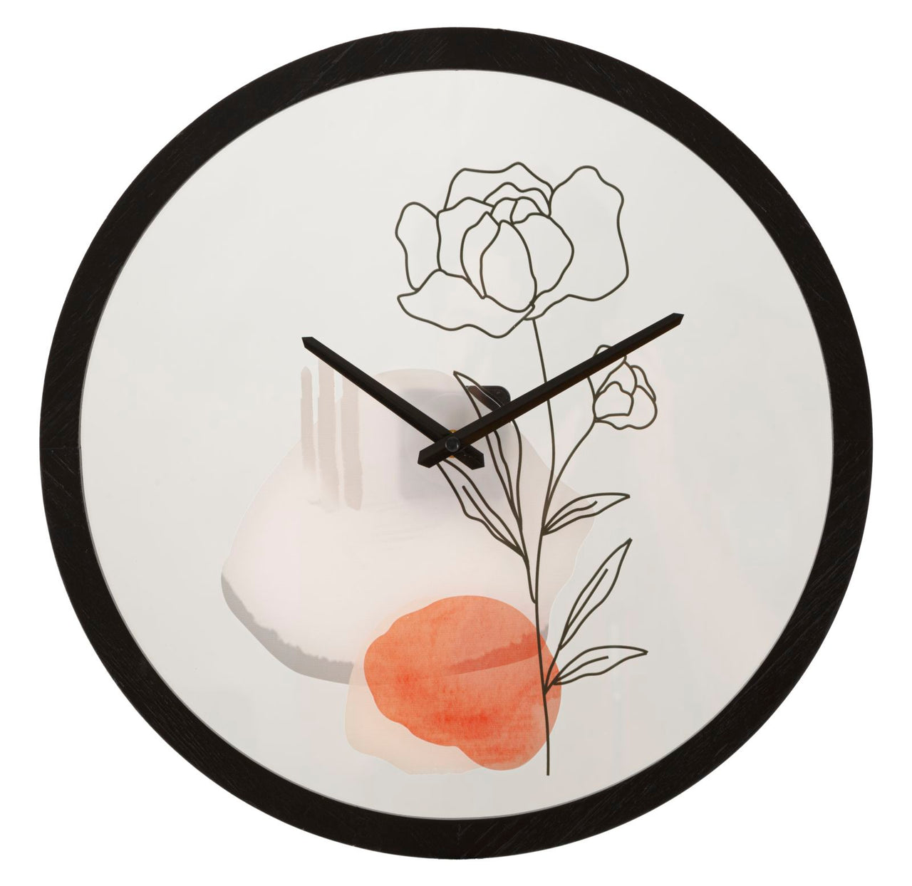 Reloj de pared flor -a- cm ø 40x3,5