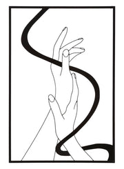 Panel de pared de hierro manos cm 60x1x90