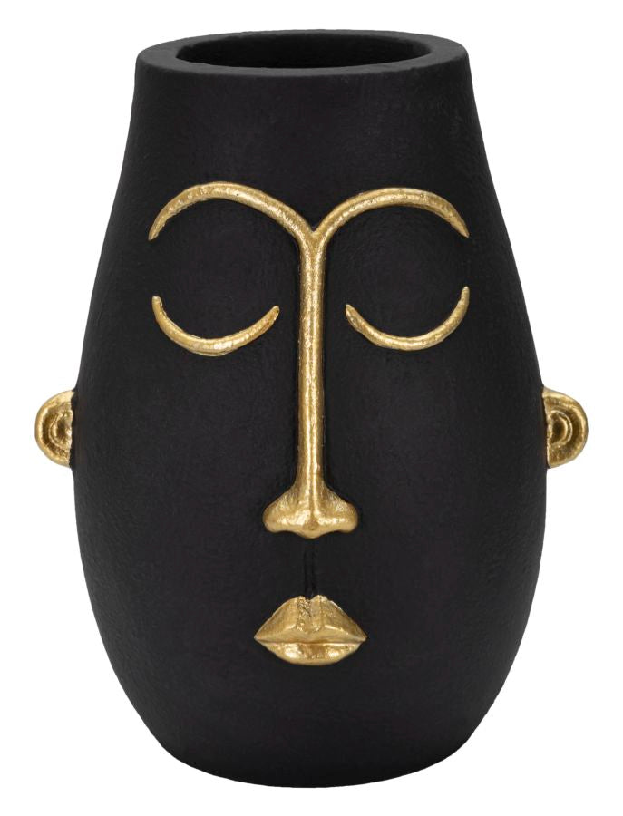 Florero tribal -a- cm 24x22x31