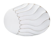 Jarrón poliresina líneas cm 41x12x27