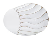 Jarrón poliresina líneas cm 34x11,5x24,5