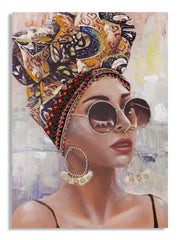 Cuadro mural hecho a mano jennifer -a- cm 70x3x100