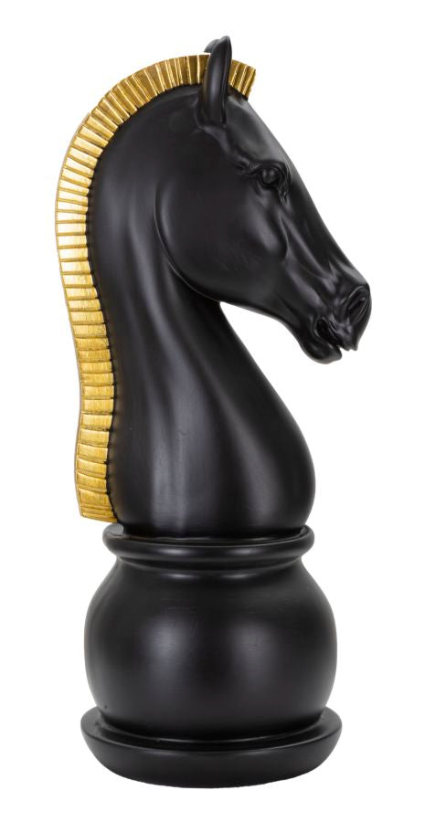 Caballo negro y dorado cm ø 18,5x50