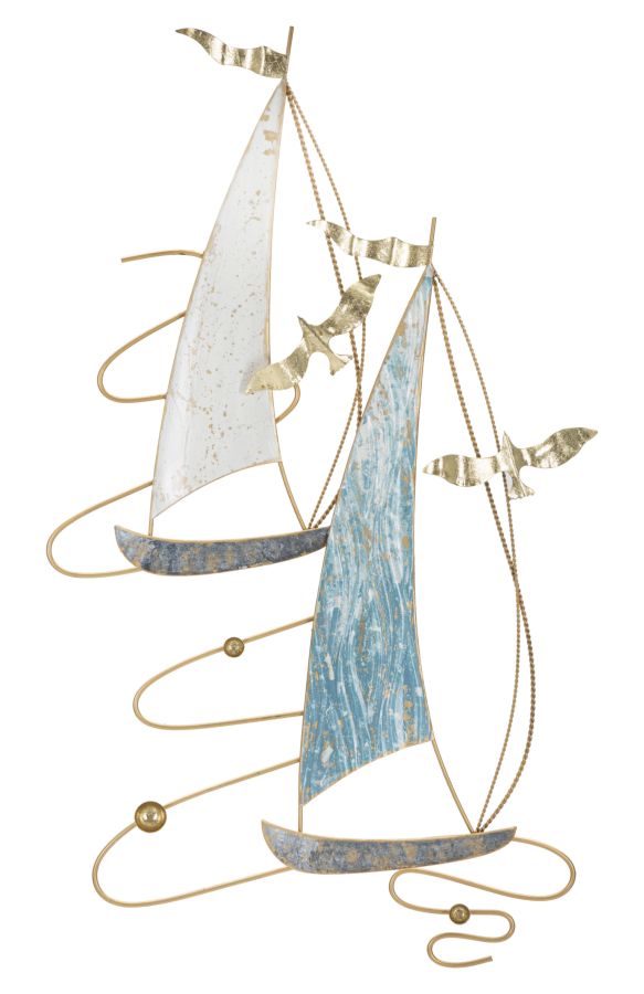 Panel de pared de hierro color vela cm 51,4x4x87