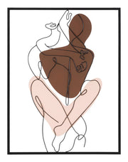 Panel de pared pareja cm 60x1,3x80

