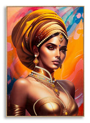 Cuadro con marco samira -a- cm 72x4,5x102