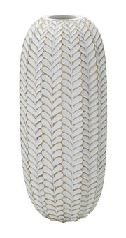 Florero resina hoja cm ø 18,5x46