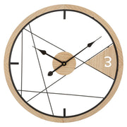 Reloj de pared diseño geométrico cm ø 60x2,5
