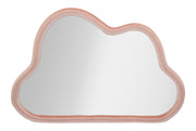 Espejo de pared nube terciopelo rosa cm 90x4x60