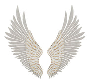 Panel de pared alas naturales set 2 piezas cm 43,8x2,5x104