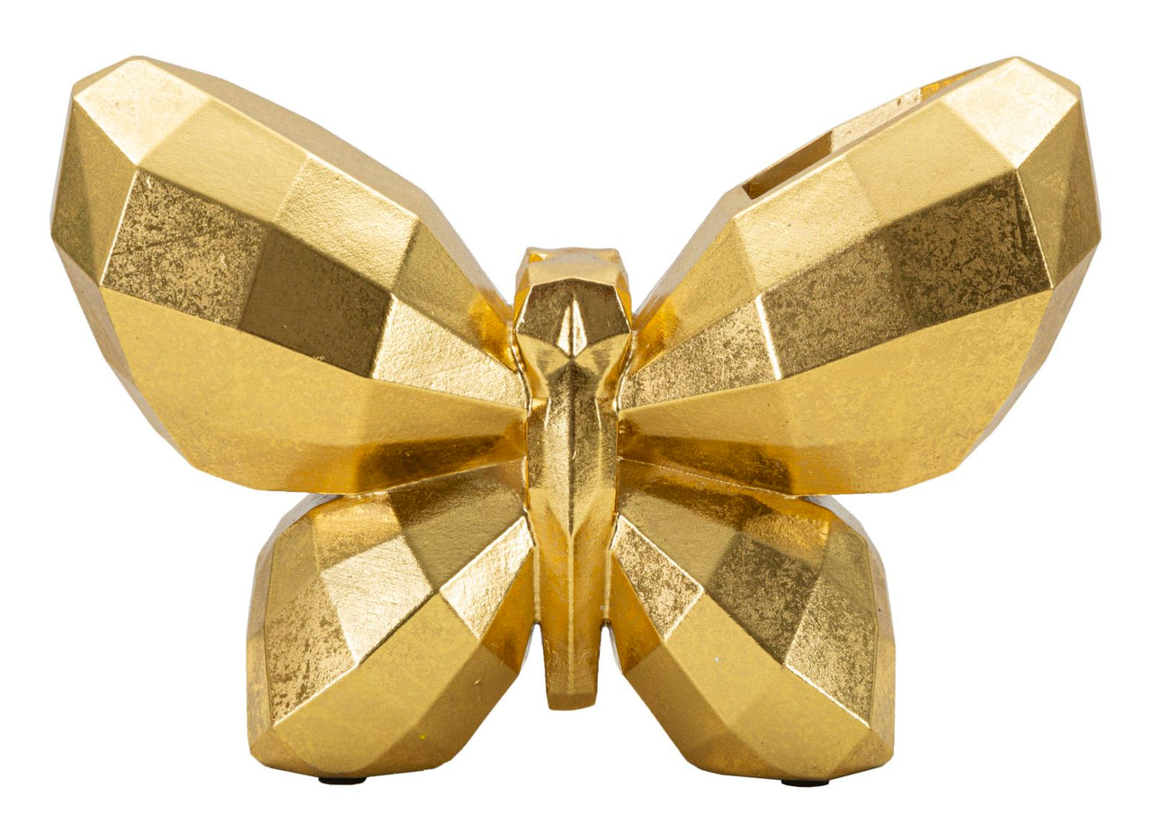 Florero mariposa oro cm 22,5x8x15