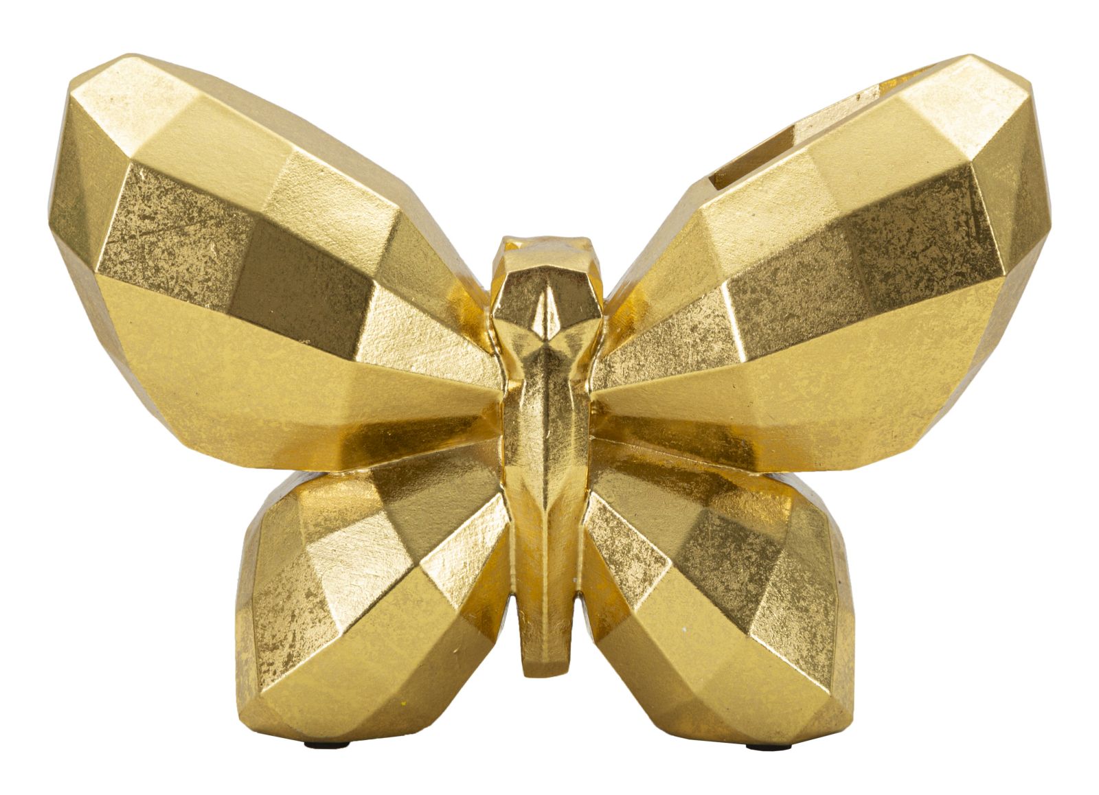 Florero mariposa oro cm 22,5x8x15