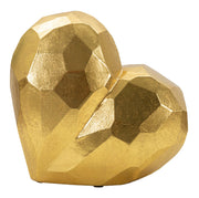 Florero corazón oro cm 19x9x18