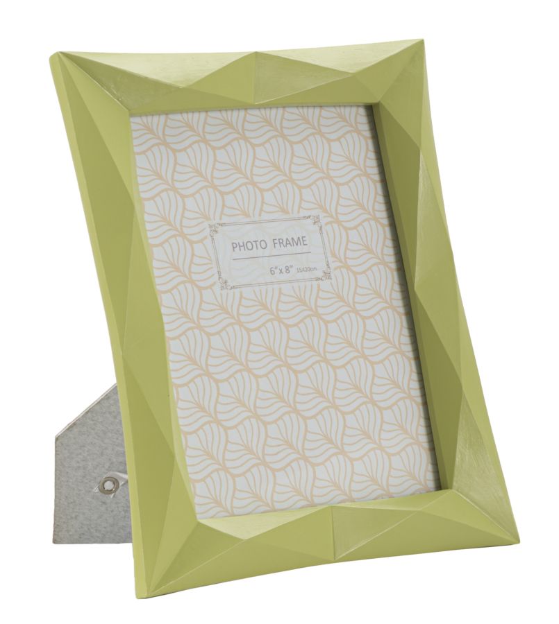 Marco de fotos verde cm 21,5x2,5x25,8 (foto interior tamaño cm 15x20)
