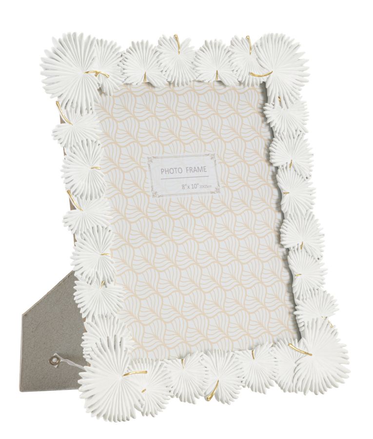 Marco de fotos hoja de palma cm 28,5x1,7x33 (foto interior tamaño cm 20x25)