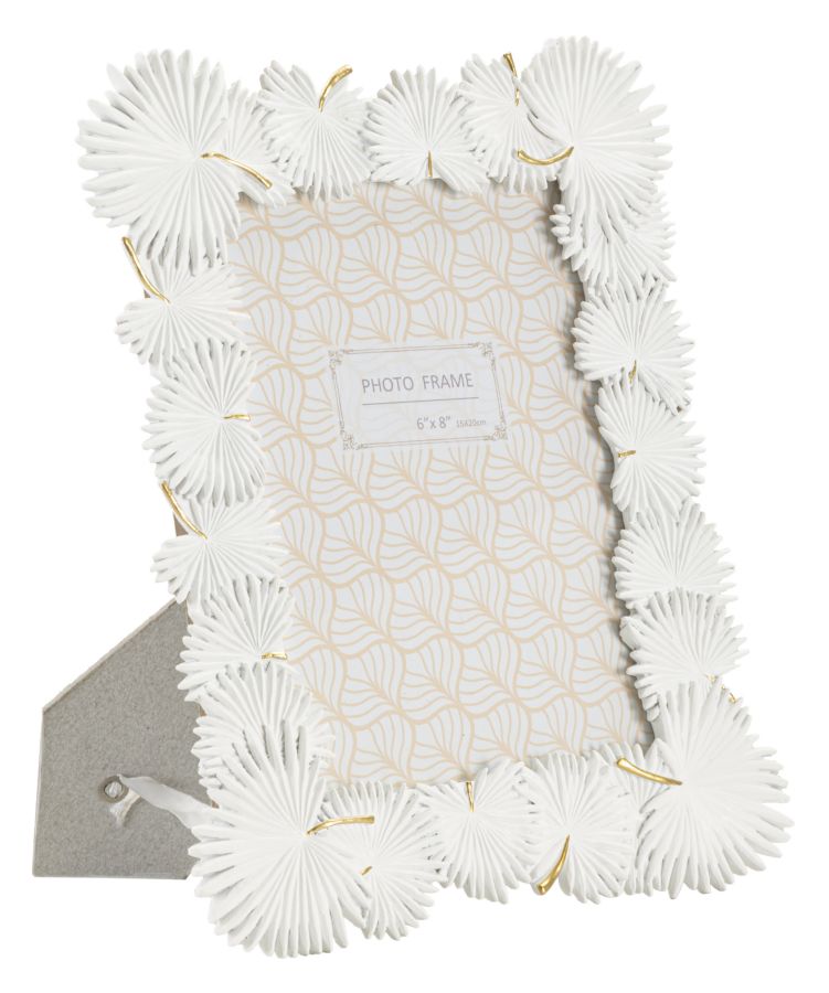 Marco de fotos hoja de palma cm 22,7x1,5x28 (foto interior tamaño cm 15x20)