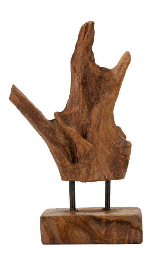 Escultura akar teca cm 20x11x34 Vetonek