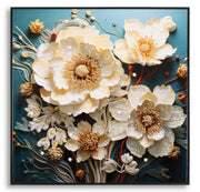 Panel de pared lacado con marco narcy -b- cm 82x4x82