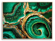 Panel de pared lacado con marco esmeralda -a- cm 82x4x62